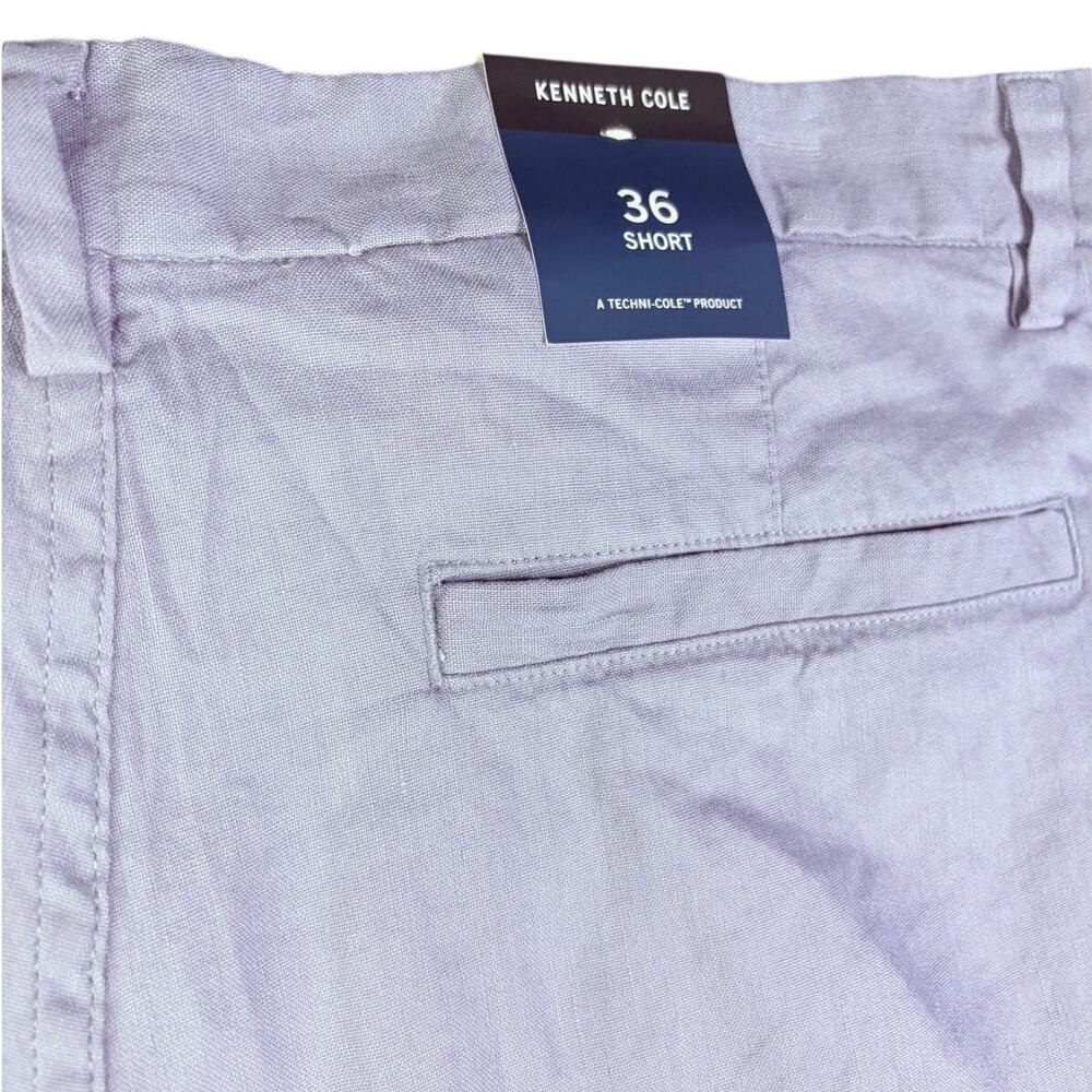 Kenneth Cole NWT Men’s Shorts Size 36 Blue Techni-Cole Stretch Flat Front - Picture 5 of 5